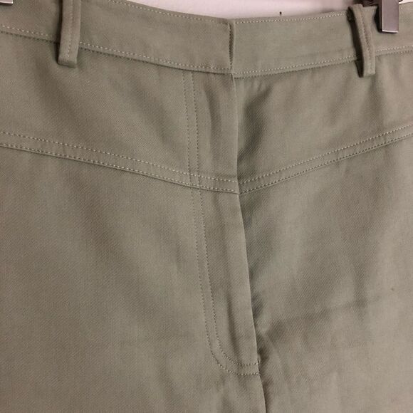 Tibi Margaux James High Waisted Mini Shorts Olive Moss Green size 2 - Picture 5 of 9
